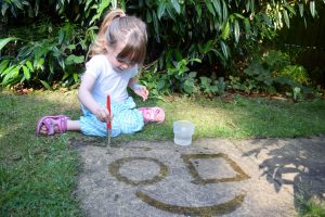 Back Garden Adventures - painting with water