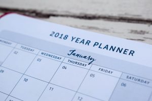 Busy B 2018 Family Diary - yearly planner layout