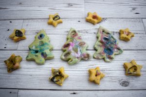 salt dough trees - seeing trees and stars