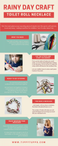 toddler crafts - toilet roll necklace - how to guide