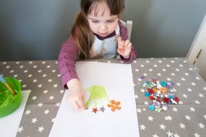 Handmade Mothers Day - handprint plants - a work in progress