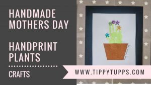 Handmade Mothers Day - handprint plants - toddler crafts - pre-schooler crafts - blog post header