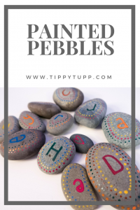 painted pebbles - craft activity - learning aids - toddler crafts