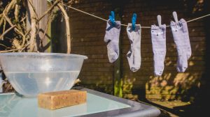 toddler washing line - childrens crafts - development play - washing station