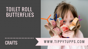 toddler craft - toilet roll butterflies - blog header image