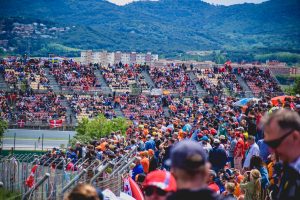 F1 Fun at the Spanish Grand Prix - the bank on turn 6