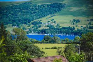 Camping in Ullswater - the quiet site - the view