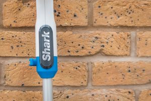 Banish Dirt with the Shark Steam Pocket Mop - close up logo