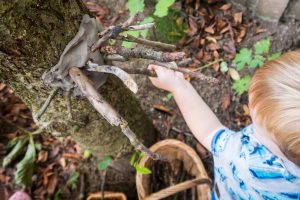 Clay Face and Scavenger Hunt - creativity in motion