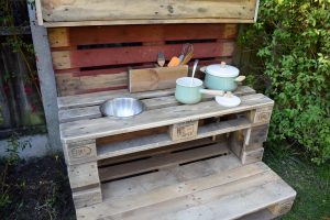 How To Make a Mud Kitchen- ready to cook