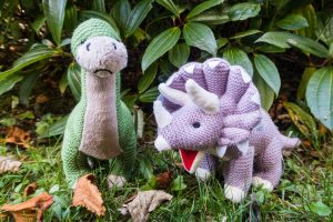 The Wonderful World of Wilberry - knitted dinosaurs