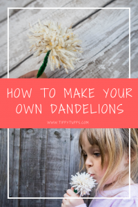 How to make your own dandelions. A quick and easy craft for adults or children to create fabulous flowers. Perfect for play or simply to display.