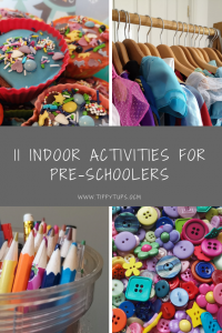 Indoor fun for kids: 11 ideas for indoor activities for pre-schoolers. Screen free and full of creative and imaginative play ideas.