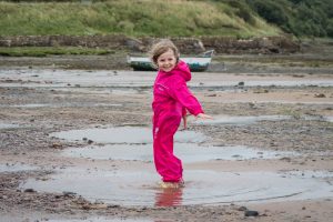 on ravenglass beach