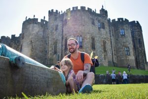 The cannons at Alnwick Castle