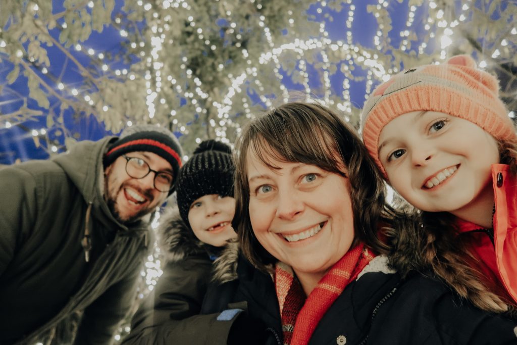 Enjoying Christmas at Trentham as a family