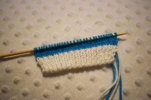 Free Knitting Pattern - Rainbow Baby Mittens - stocking stitch