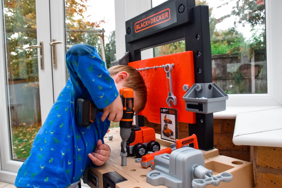 Review: Smoby Black & Decker One Workbench - Pretty Big Butterflies