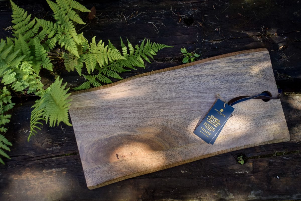 Father's Day gift idea:  MasterClass rustic mango wood chopping / serving board