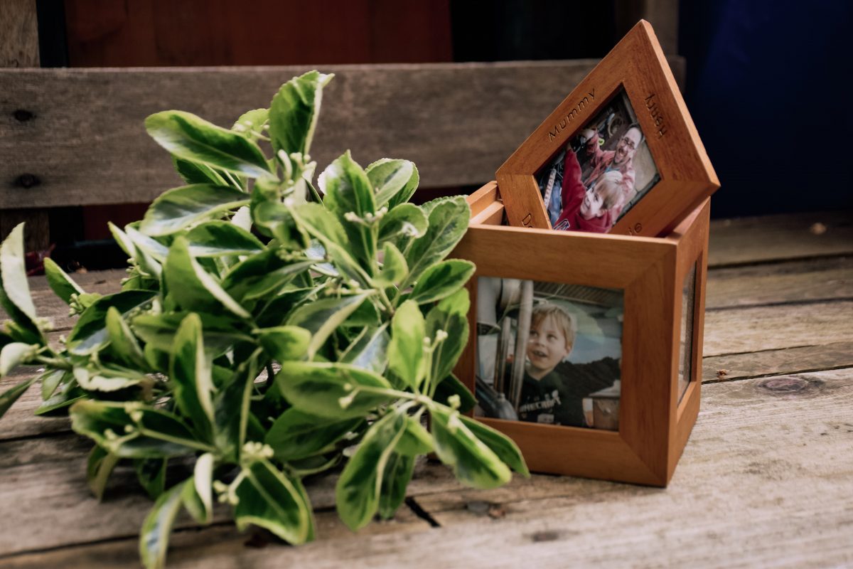 personalised wooden photo cube is a great gift idea for dads who like sentimental gifts