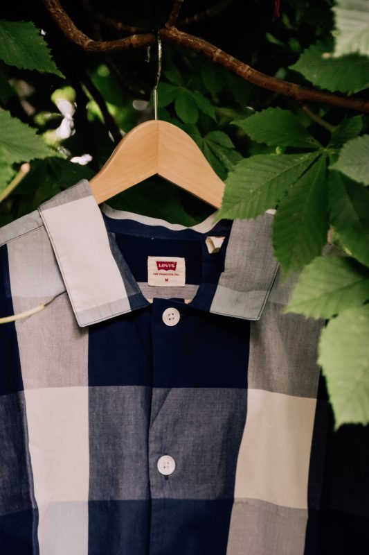 Close up of the Levis Short Sleeved Slouchy Shirt