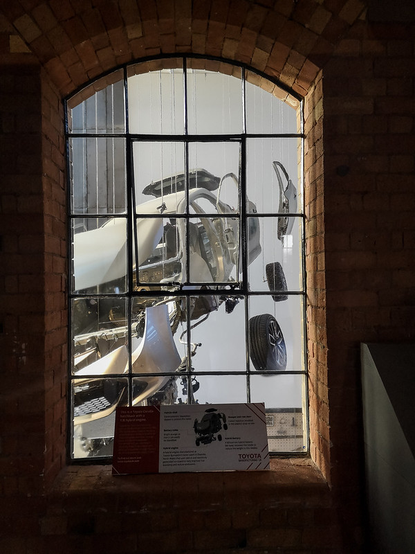 Views through a window at the Museum of Making