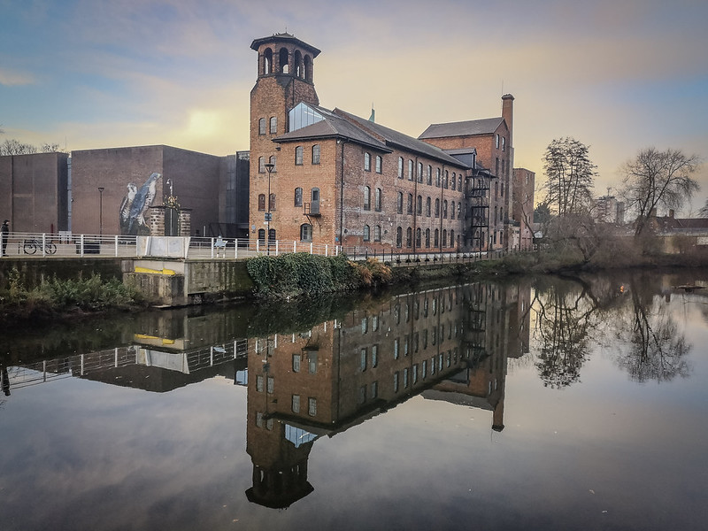 The view of the Museum of Making in Derby from outside