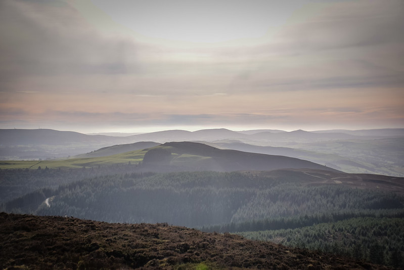 The view across Moel Famau