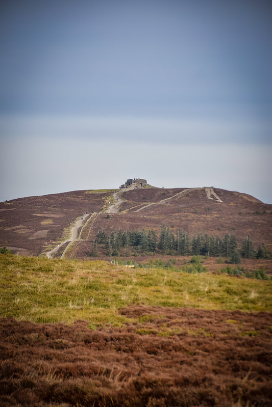 The path leading up to Jubilee Tower on Moel Famau