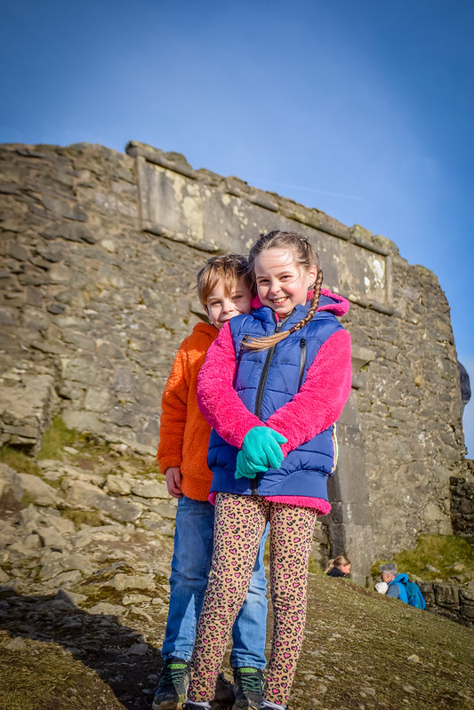 Smiles once we reached the top of Moel Famau