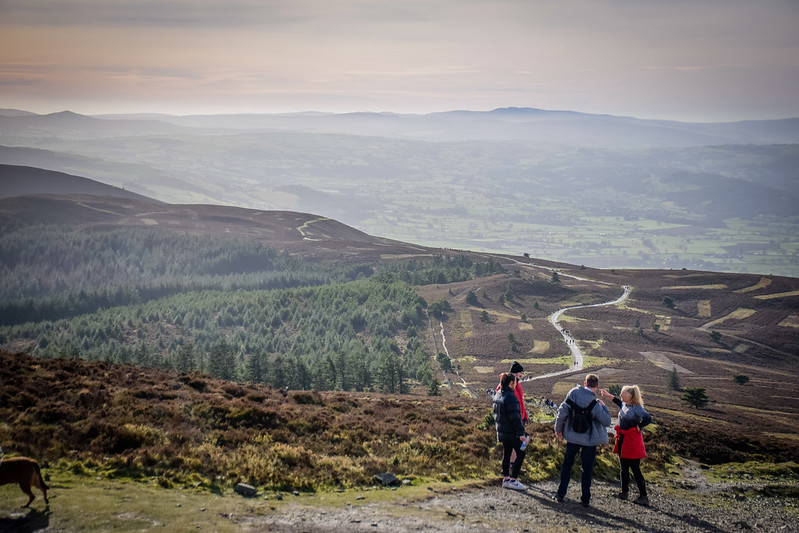 Beautiful views across the top of Moel Famau