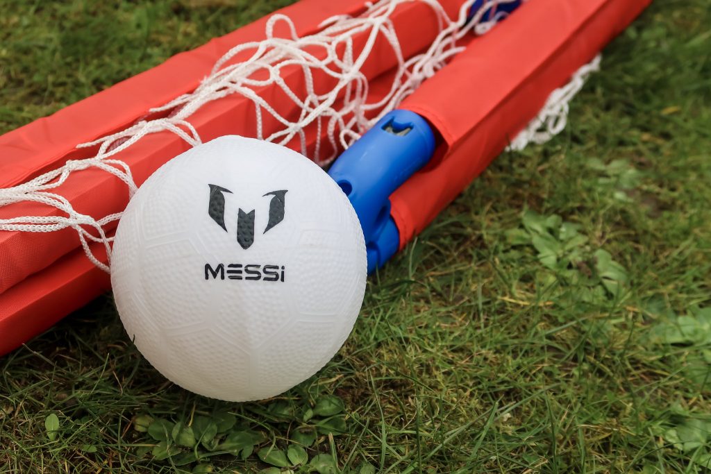 A close up of the Messi ball