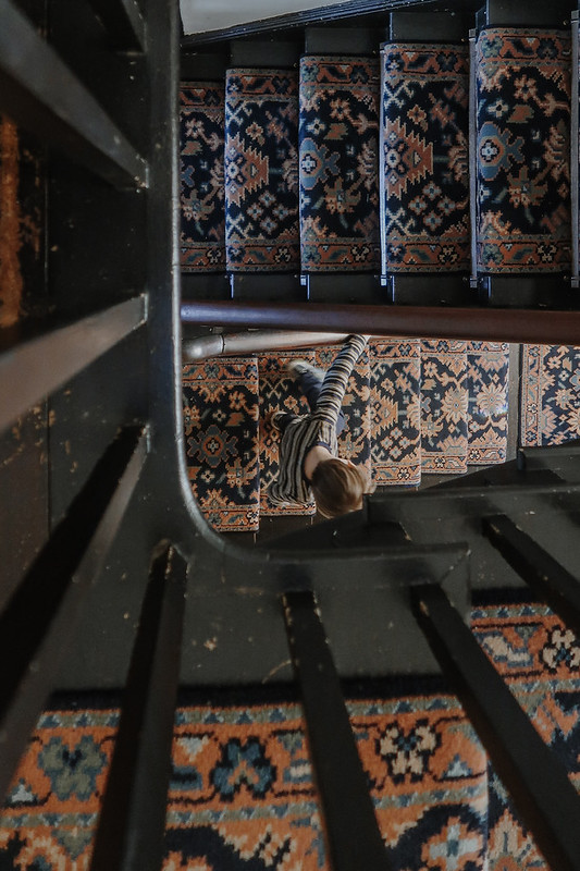 Exploring the house at Plas yn Rhiw