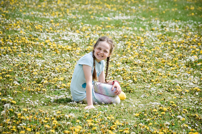 Meadow smiles at Ferry Meadows country park