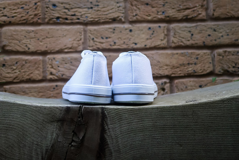 Cotton Traders Canvas Lace-Up Pumps from the back