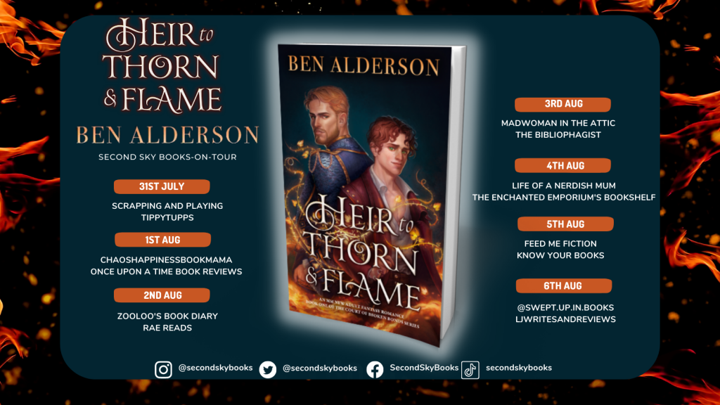 Heir to Thorn and Flame by Ben Alderson blog tour list