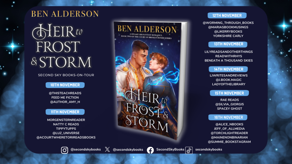 Heir to Frost and Storm by Ben Alderson book tour